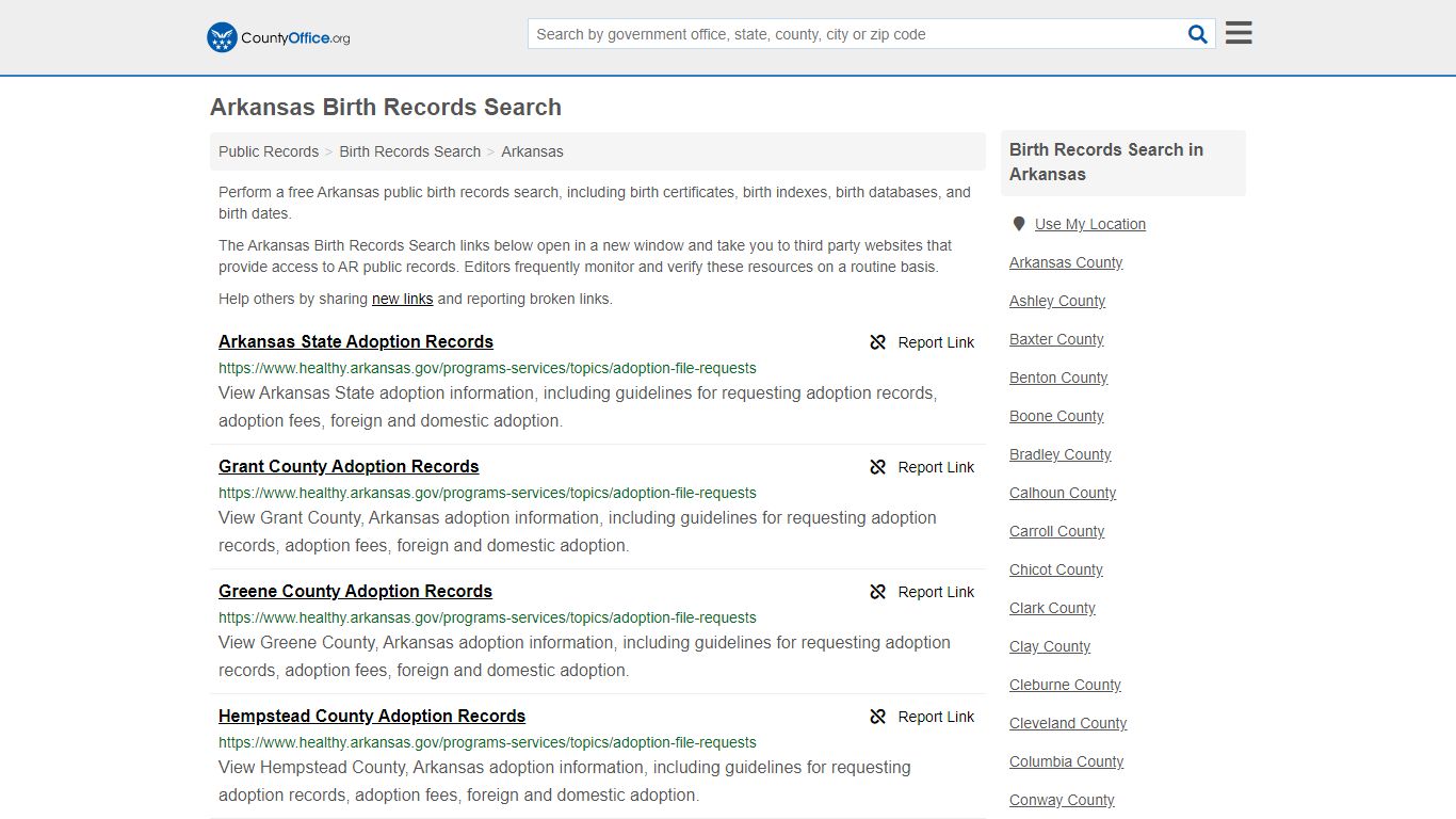 Birth Records Search - Arkansas (Birth Certificates ...